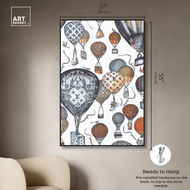 Doll Memories - Fashion Balloons Canvas by Art Remedy