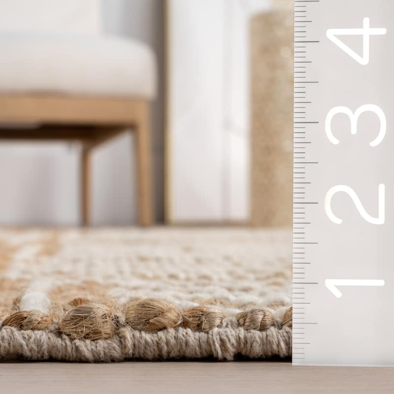 Nuloom Gardenia Geometric Jute Blend Area Rug