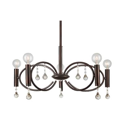 Forte Lighting 5 Light 22" Wide Chandelier