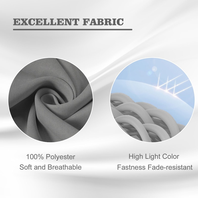 Aoodor Outdoor Chair Cushion Soft and Fade-resistant Polyester Set of 2 - 18''x19''