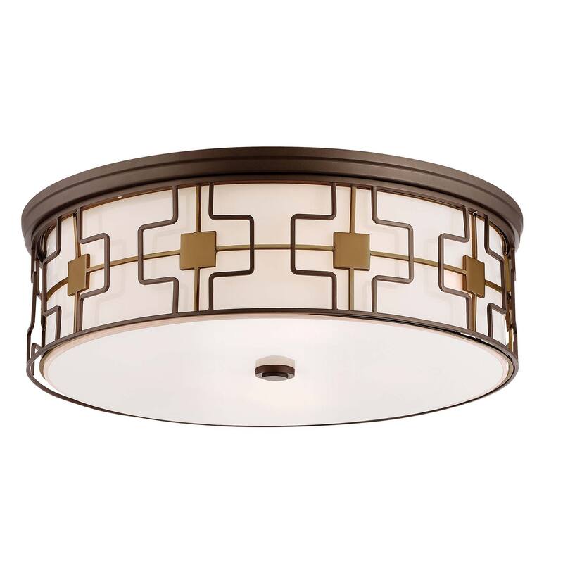 Minka Lavery LED 20" Wide Flush Mount Drum Ceiling Light
