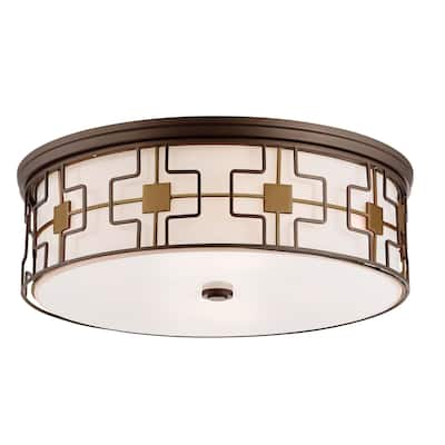 Minka Lavery LED 20" Wide Flush Mount Drum Ceiling Light
