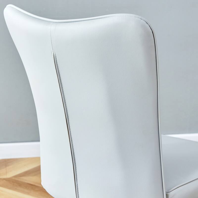 4PCS Metal Dining Chairs With Metal Legs
