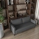 preview thumbnail 2 of 38, Inno 3-Seater Modern Leather Sofa Couch with Solid Wood Frame, Stainless Steel Legs and Detachable Back Cushions