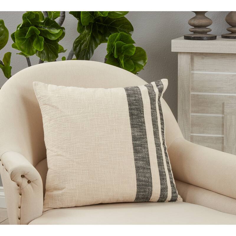 Striped Throw Pillow, 20"x20"