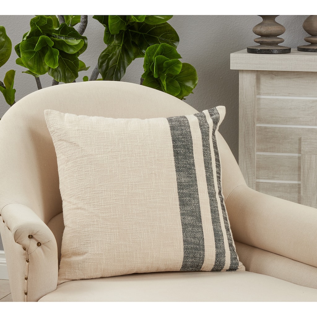 Striped Throw Pillow, 20"x20"