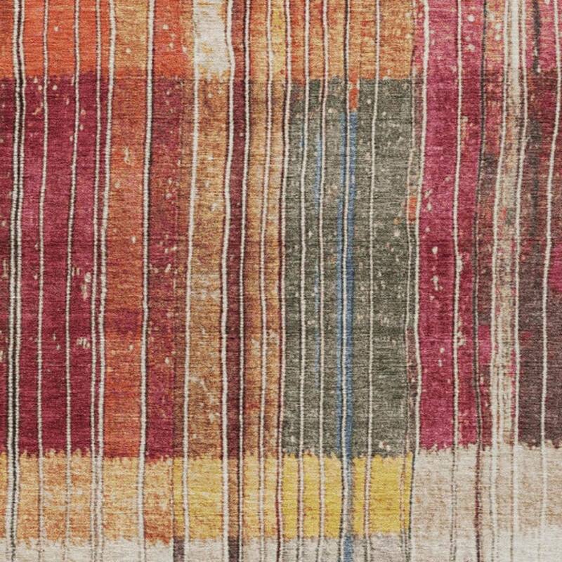 HomeRoots Striped Transitional Rectangle Outdoor Rug