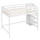 preview thumbnail 26 of 30, Full Size Loft Bed with Built-in Wardrobe Closet, Storage Staircase, Solid Pine Frame, Space-Saving Design