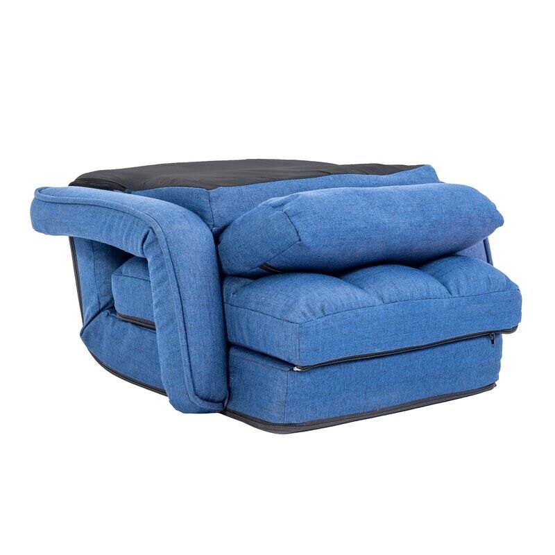 Adjustable 6-Position Floor Chair Folding Lazy Gaming Sofa,Indoor Chaise Lounge Sofa