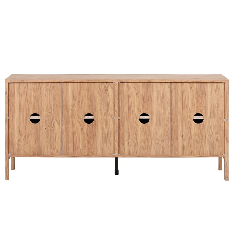 SAFAVIEH Home Glapelle 4-Door 2-Shelf Sideboard - 64"W x 18"D x 30"H