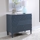 preview thumbnail 2 of 8, Uttermost Colby 36" Wide 3 Drawer Rubberwood Dresser - Deep Sea Blue
