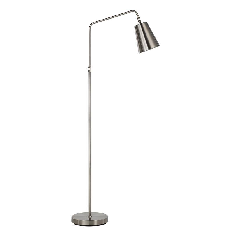 Norwich 47.5" Height Floor Lamp, Grey - 10 x 23.25 x 47.5 - 56.875 ADJ."