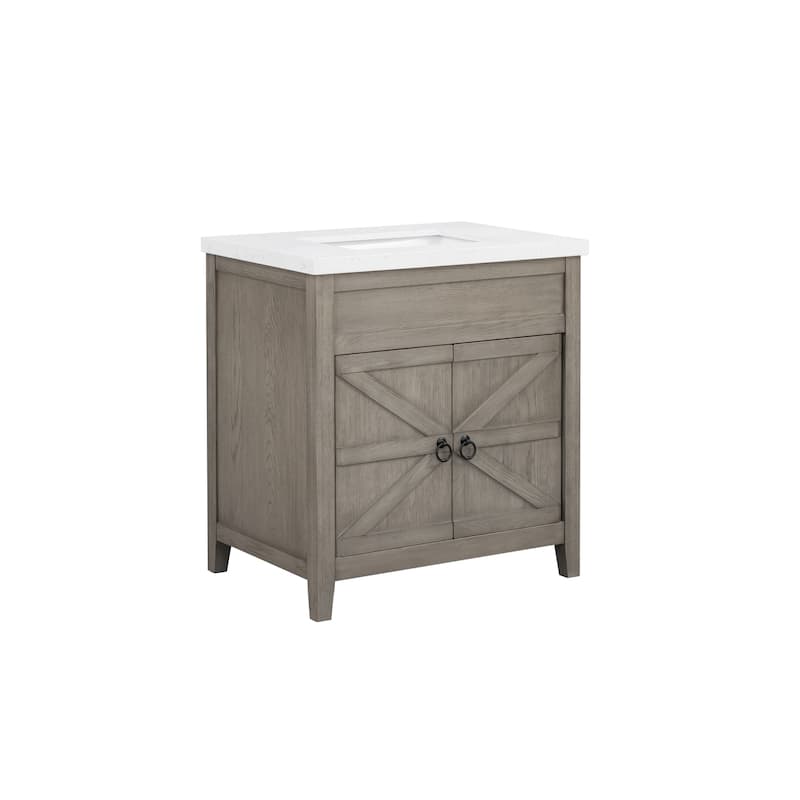 31'' Seward Bathroom Vanity with Engineered Stone Top - 31 L x 22 D x 34 H