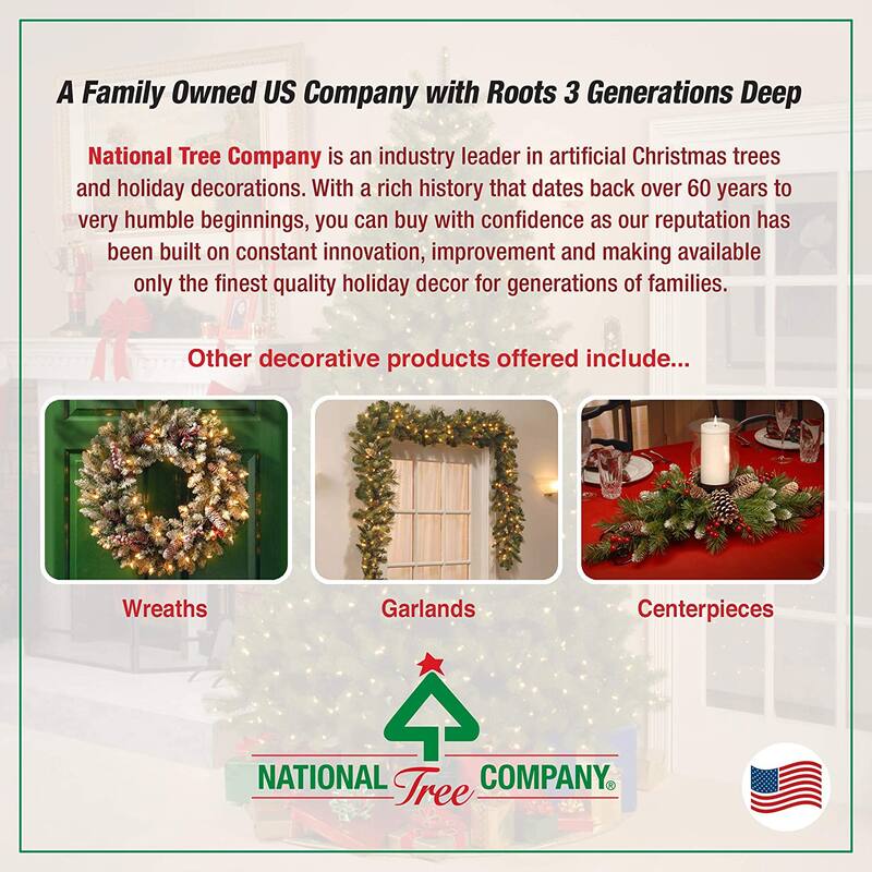 National Tree Company 2 Ft Artificial Christmas Majestic Fir w/ Colored Lights - 2.82