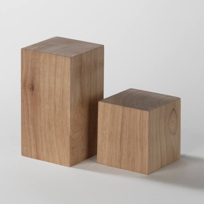 Wood Risers - Set of 2