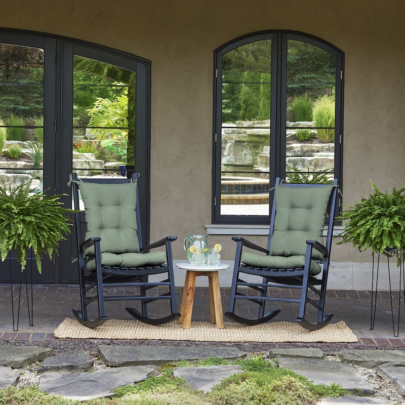 ARDEN earthFIBER Indoor/Outdoor Plush Rocking Chair Cushion Set - 20 x 18