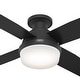 preview thumbnail 6 of 22, Hunter 52" Dempsey Flush Mount Ceiling Fan w/ LED Light Kit, Handheld Remote - Contemporary, Transitional - Low Profile