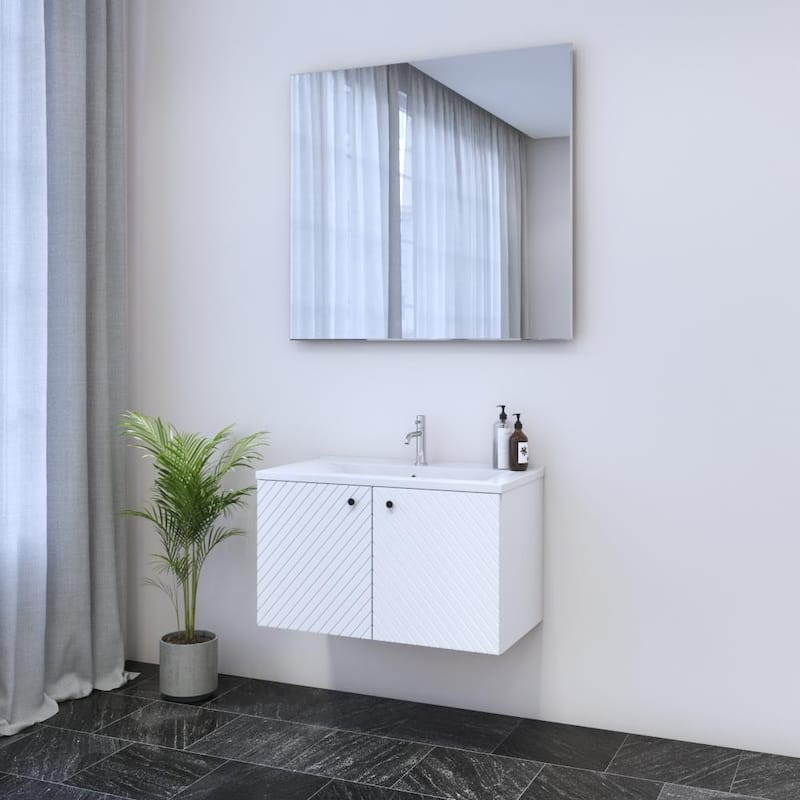 Avela 2D 80 Floating Bathroom Vanity (32" Width)