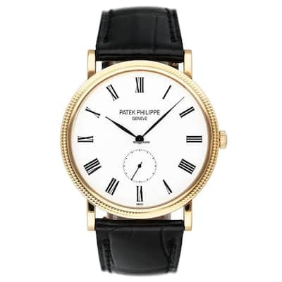 Patek Philippe Pre-Owned Calatrava 36mm Small Seconds Men's Watch - Yellow Gold