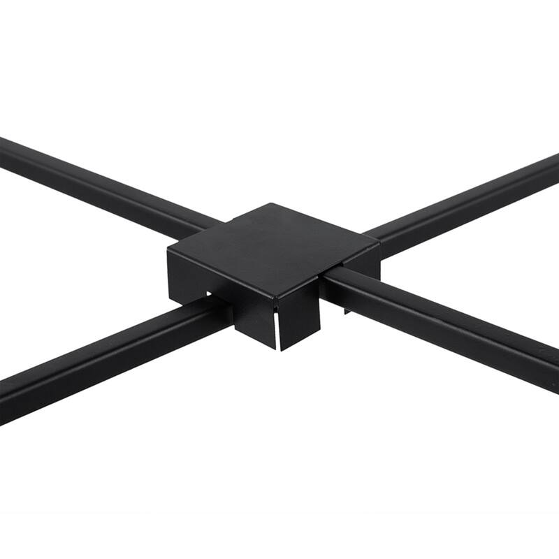 Nesting Side Tables Set of 2 with Glass Tops and Metal Frame