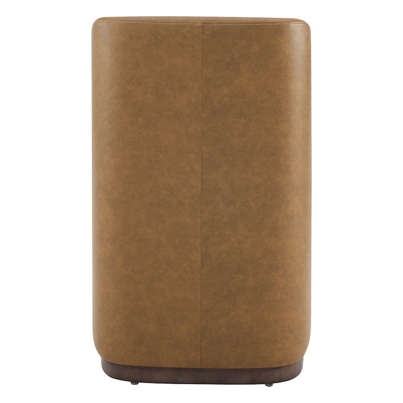 Brian Modern Dining Chairs with Casters&Wood Base Set of 2