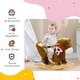 preview thumbnail 17 of 18, Plush Bunny Rabbit Rocking Horse with Sounds, Safety Seatbelt, and High Back - Baby Rocker for Toddlers 18-36 Months