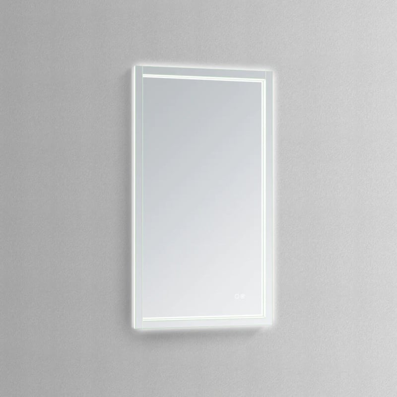 Modern Mirrors Altalune Wall Mountable Frameless LED Vanity Mirror with Defogger, Makeup Mirror for Bedroom, and Bathroom