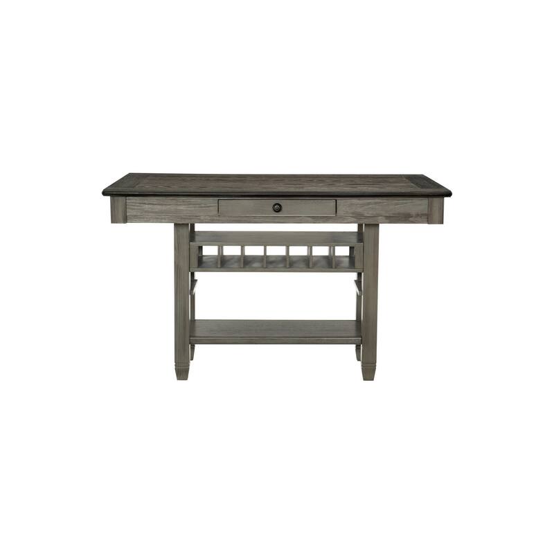 Moreen Gray Fabric Counter Height Set