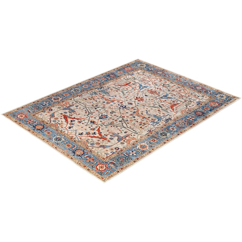 Serapi One-of-a-Kind Hand-Knotted Area Rug - Gray - 9' 0" x 11' 10"
