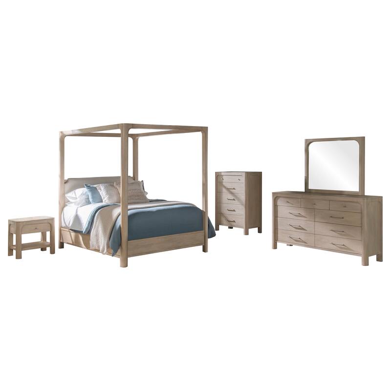 Solano Bedroom Set Weathered Mango - Queen - 5 Piece