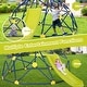 preview thumbnail 7 of 23, Kids Climbing Dome with Slide and Fabric Cushion for Garden Yard - 96" x 72" x 36" (L x W x H)