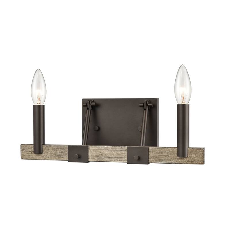 Elk Home Transitions Oil Rubbed Bronze Metal 2 Light Vanity Light