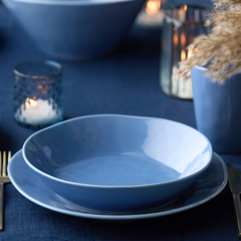 Certified International Cloudy Sky 9.5" Soup/Cereal Bowls,Set of 4 - 9.5'' W x 9.5'' D x 2'' H