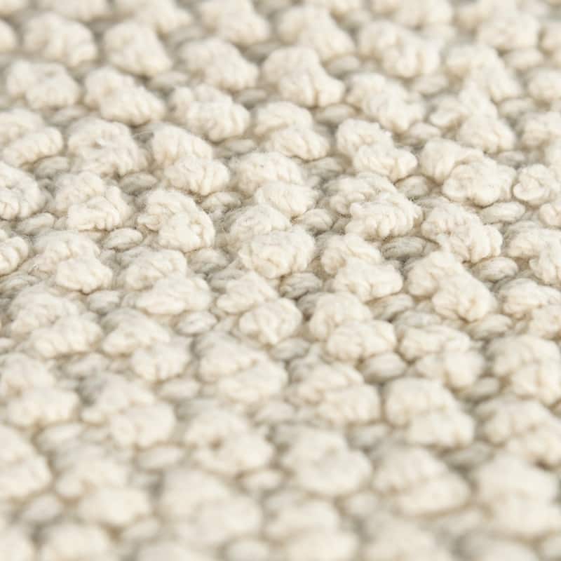 20" Natural Beige Nubby Textured Modern Throw Pillow