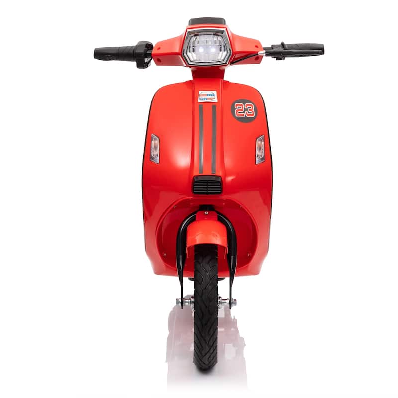 24V 250W Powerful Electric Scooter W/12" Air-Filled Tires,Hand Accelerator & Brake,Dual Rear Suspension,High/Low Speed