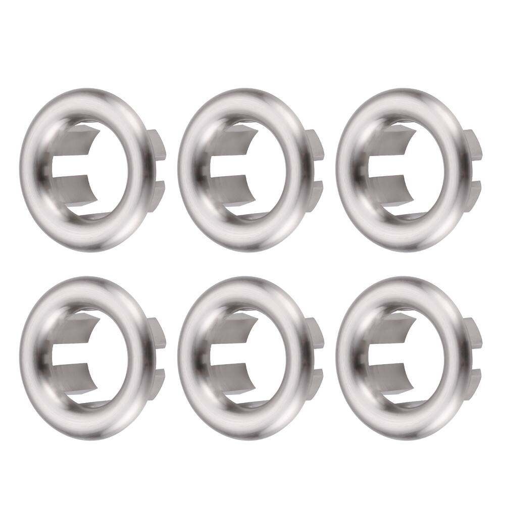 WOWOW 1.2 in. Sink Basin Trim Overflow Cover (6-Pack)