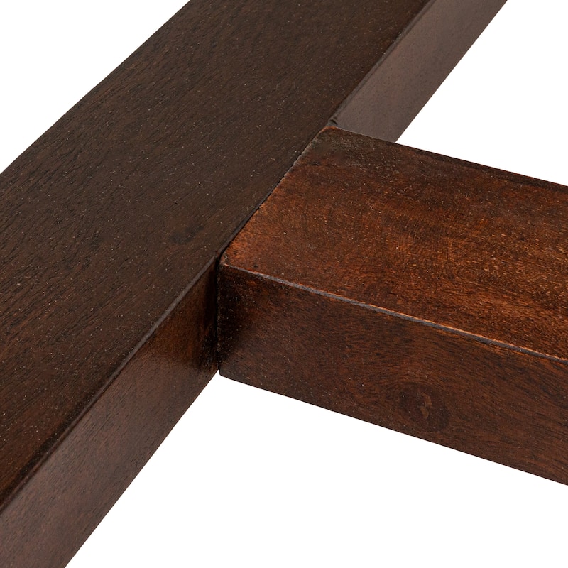 Elegant Acacia Wood Rectangular Dining Table - 79.0"L x 36.0"W x 30.0"H