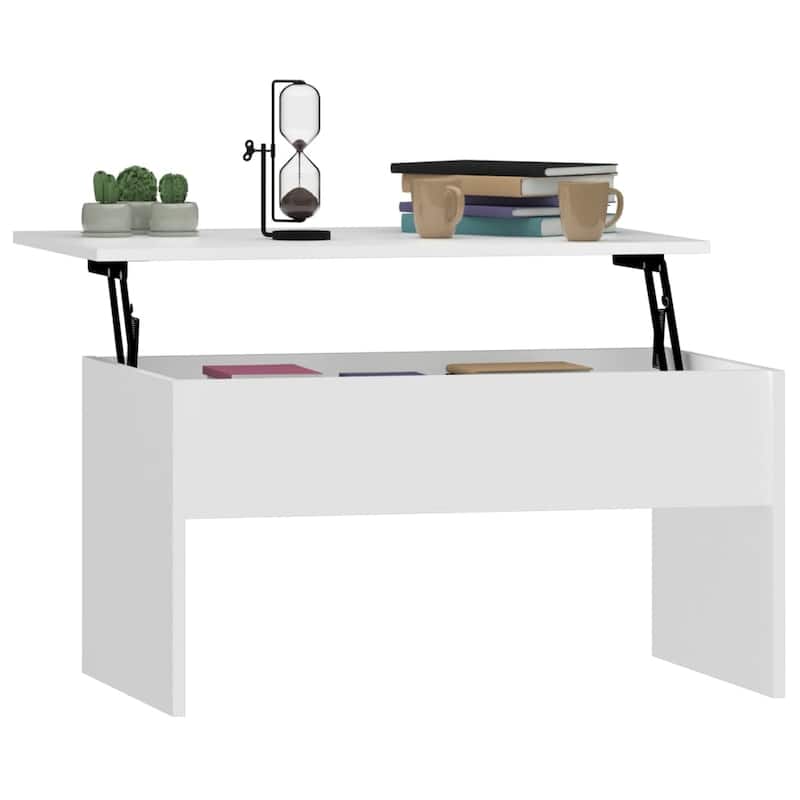 vidaXL Coffee Table Lift Top End Table Accent Side Sofa Table Engineered Wood - 31.5" x 19.9" x 16.3"