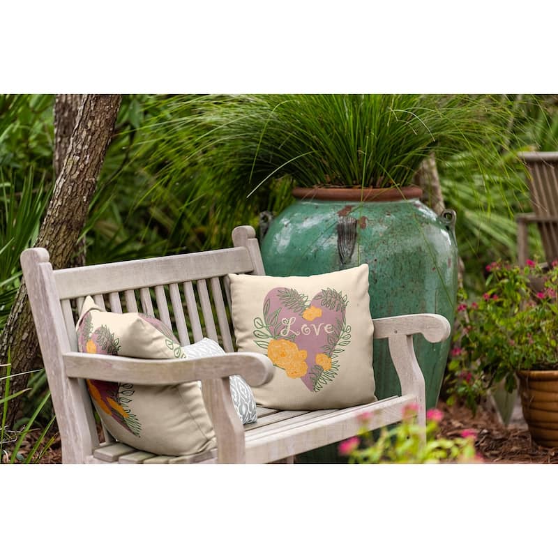 Valentines Day Love And Roses Decorative Throw Pillow