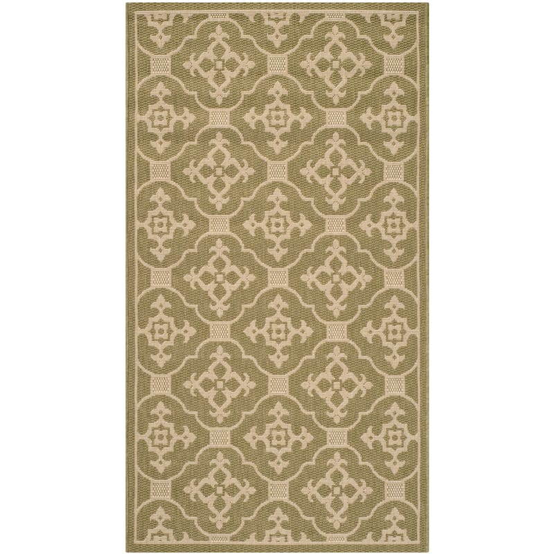 SAFAVIEH Courtyard Birgul Indoor/ Outdoor Waterproof Patio Backyard Rug