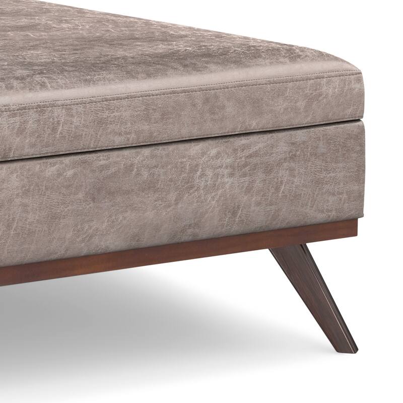 XL Square Coffee Table Storage Ottoman