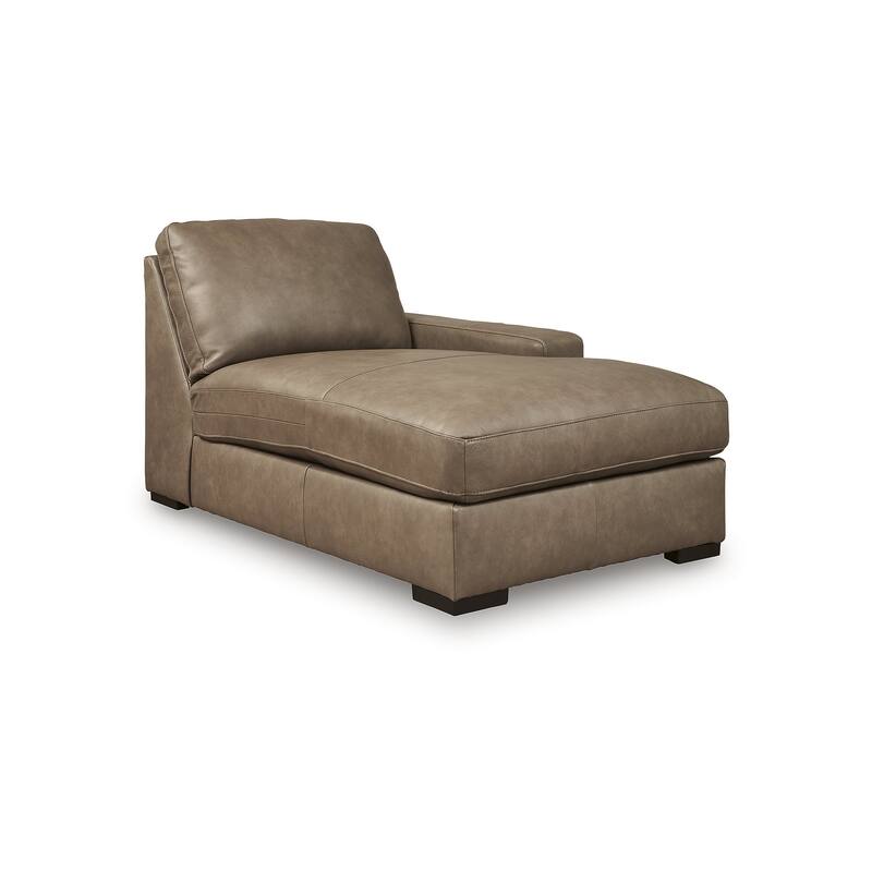 Signature Design by Ashley Veronella Brown 5-Piece Sectional with Chaise - 130" W x 122" D x 39" H