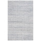 preview thumbnail 13 of 28, SAFAVIEH Handmade Mirage Ajete Modern Stripe Wool Rug 4' x 6' - Ivory/Blue - Rectangle