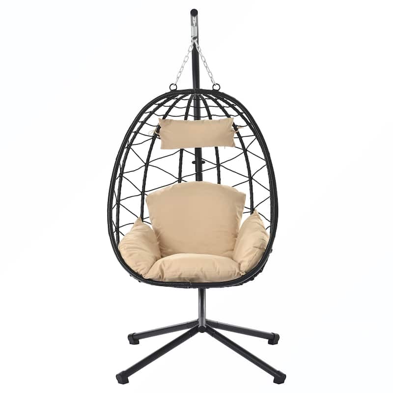 Stand Patio Wicker Swing Chair