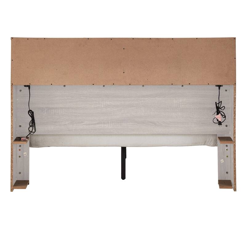 Malins Bookcase Queen Platform Bed with USBs by iNSPIRE Q Classic