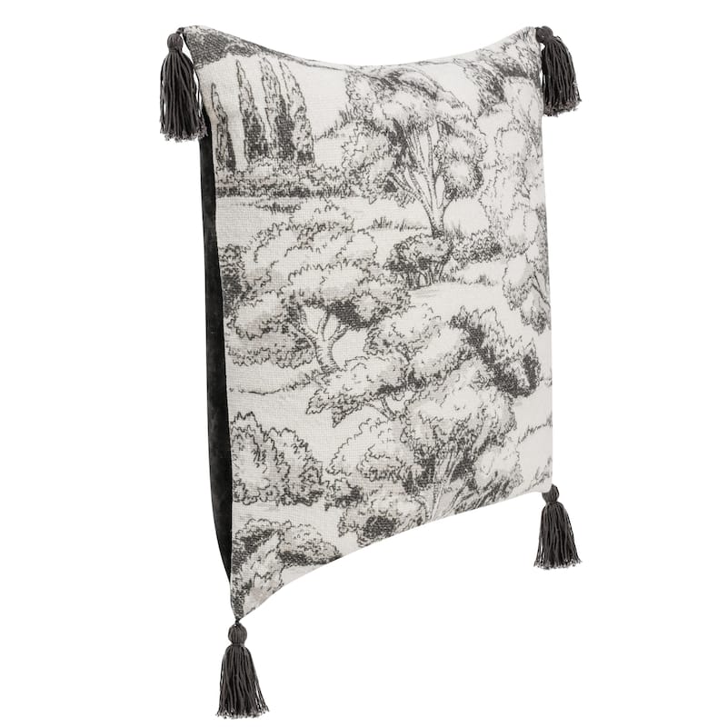 Villa by Classic Home Stonework 22" Blend Throw Pillow