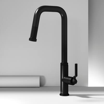 VIGO Hart Angular Pull-Down Kitchen Faucet