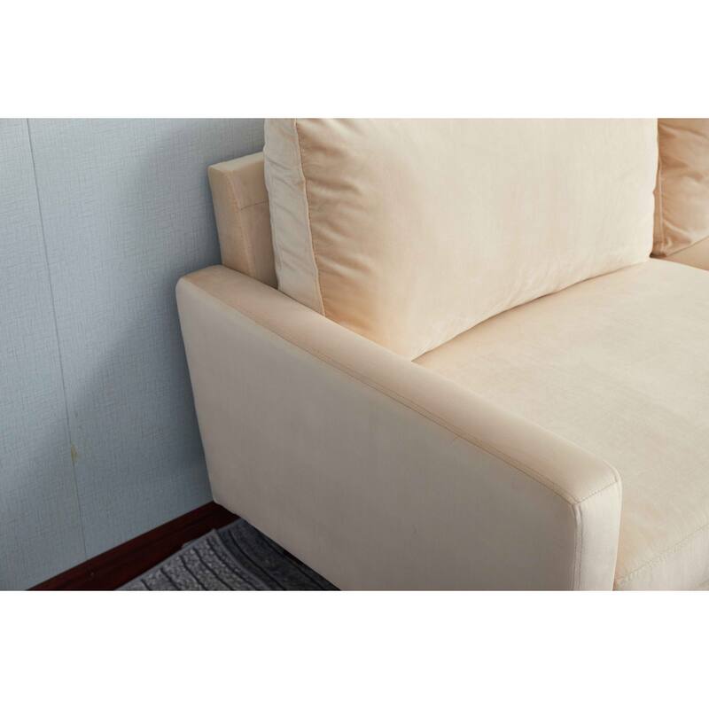 Velvet 2 Piece Loveseat and Sofa Living Room Set