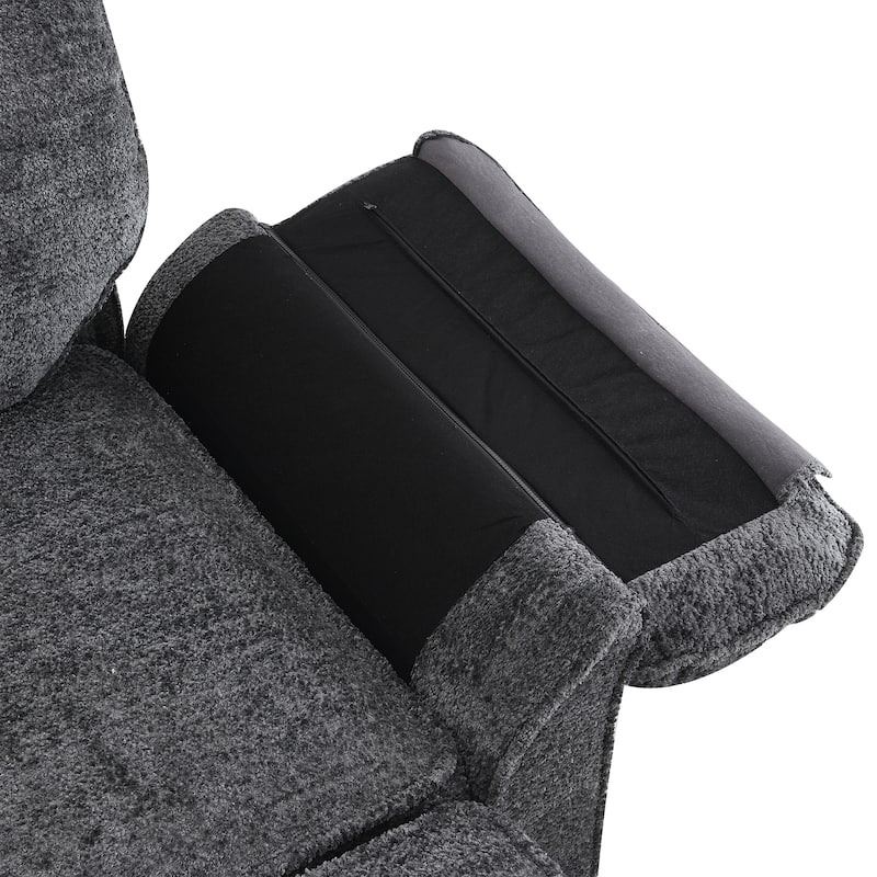 81" Chenille Modular Sectional Sleeper Sofa with Ottoman (4-Seat)