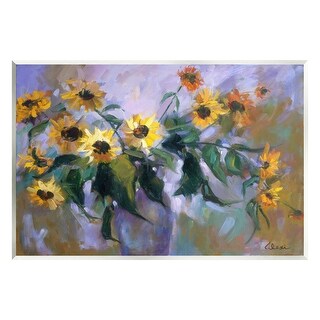 Stupell Purple Sunflowers Painting Wall Plaque Art Alexi Fine - Bed ...
